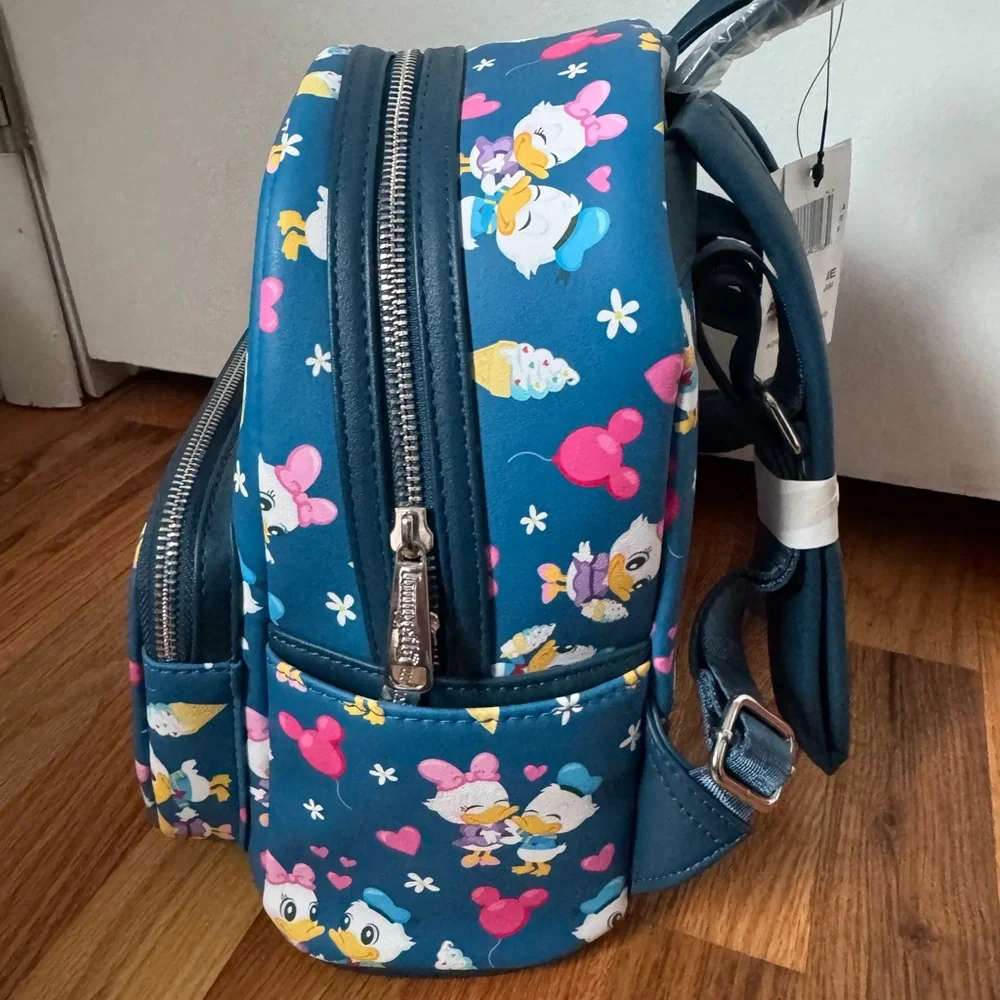 Loungefly Disney Parks Exclusive Donald & Daisy Mini Backpack - Picture 3 of 7